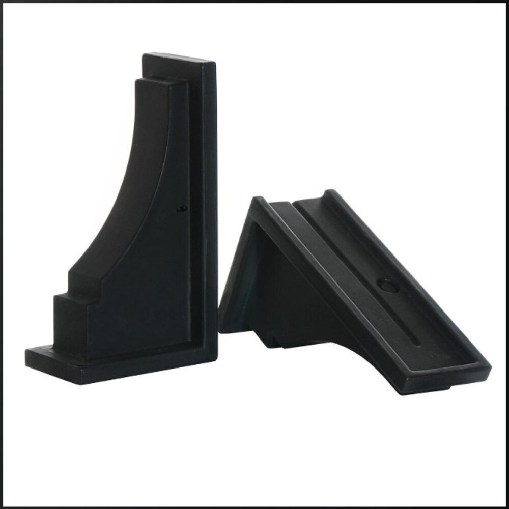 3 1/2"W x 11"D x 6"H Fairfield/Cape Cod Decorative Supports, Black (2pk)